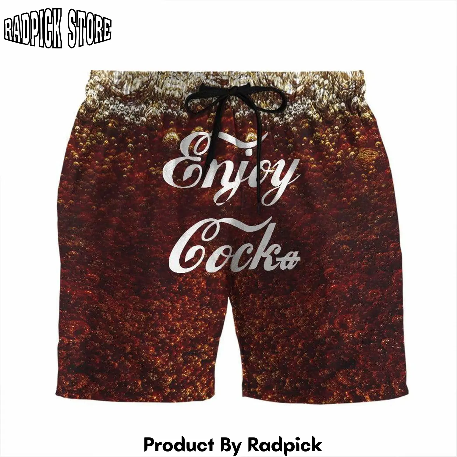 Radpick 3d enjoy cocka custom beach shorts swim trunks rp631537